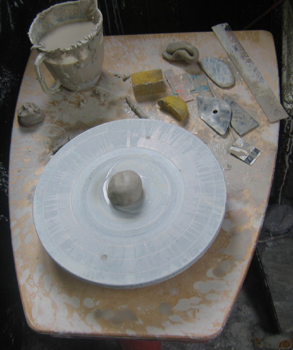 Steg 2 i fr�n lera till kopp