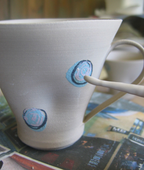 Steg 7 i fr�n lera till kopp